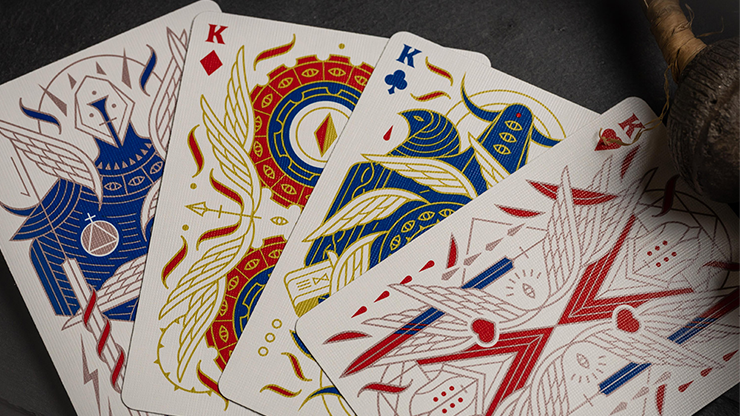 Celestial Valor Playing Cards by Giovanni Meroni(greenish yellow) by Murphy's Magic Supplies, Inc.