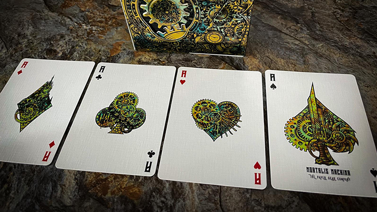Mortalis Machina Cobalt Standard Edition Playing Cards by Murphy's Magic Supplies, Inc.