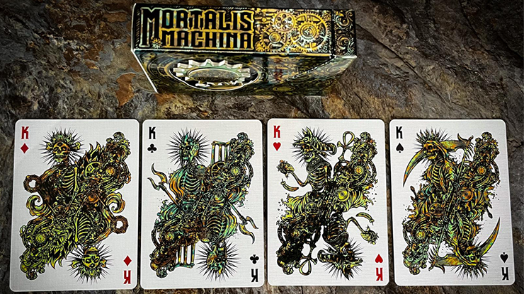 Mortalis Machina Cobalt Standard Edition Playing Cards by Murphy's Magic Supplies, Inc.