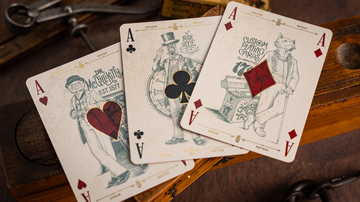 The Parlour Royale Ivory Edition (Red Edge Printing) Playing Cards by Murphy's Magic Supplies, Inc.