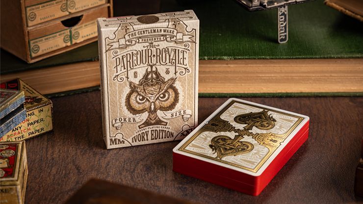 The Parlour Royale Ivory Edition (Red Edge Printing) Playing Cards by Murphy's Magic Supplies, Inc.