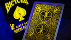 Bicycle Neon Rider Back Yellow-Starburst Deck Playing Cards by Murphy's Magic Supplies, Inc.