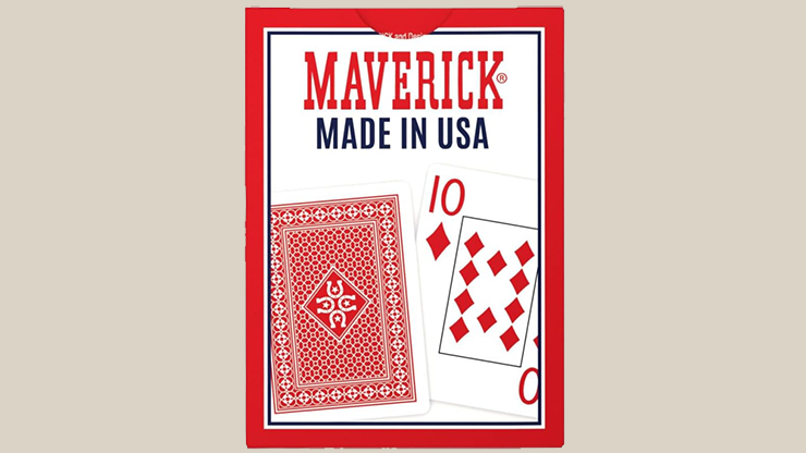 Maverick Made in the USA (Red) Playing Cards by Murphy's Magic Supplies, Inc.