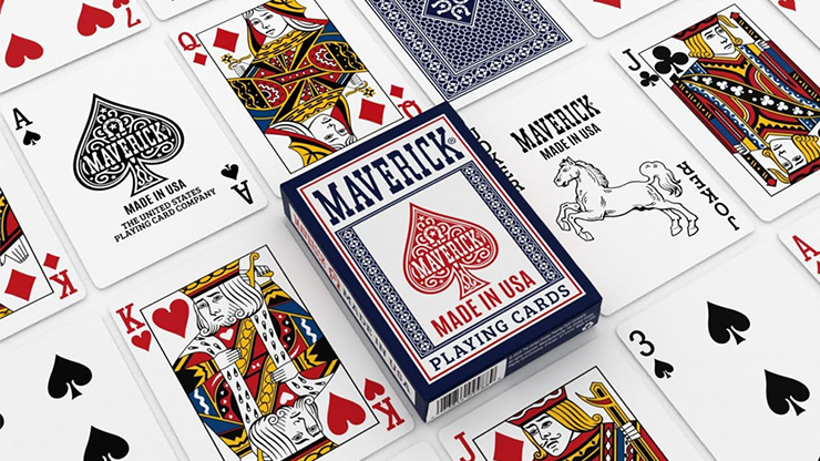 Maverick Made in the USA (Blue) Playing Cards by Murphy's Magic Supplies, Inc.