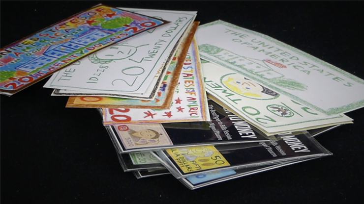 Instant Paper to Money Kid Version (Dollar) by Miguel Pizarro and Crazy Jokers by Murphy's Magic Supplies, Inc.