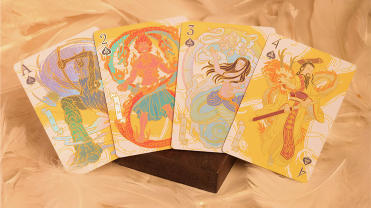 Mythic Divide YGGDRASIL Edition (Fury of Light) Playing Cards by Room One by Murphy's Magic Supplies, Inc.