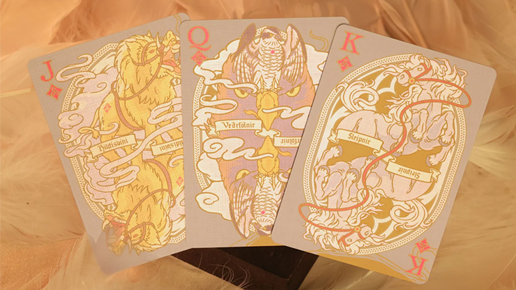 Mythic Divide YGGDRASIL Edition (Fury of Light) Playing Cards by Room One by Murphy's Magic Supplies, Inc.