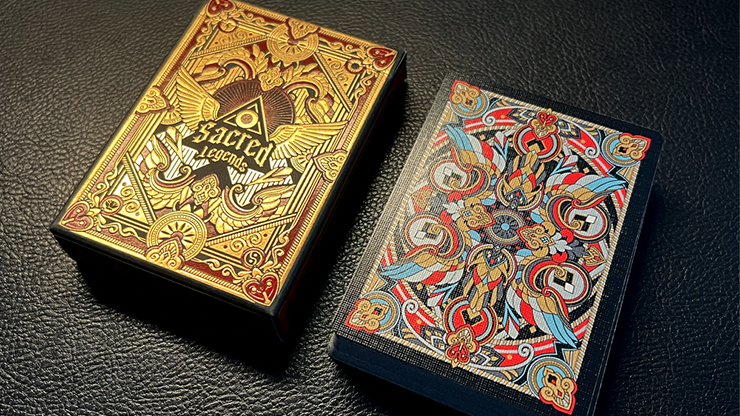 Sacred Legends Black Edition Playing Cards by HypieLab by Murphy's Magic Supplies, Inc.