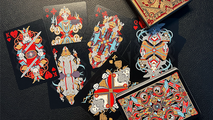 Sacred Legends Black Edition Playing Cards by HypieLab by Murphy's Magic Supplies, Inc.