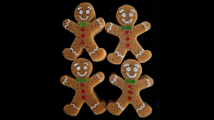 Super Sponge Gingerbread Men Cookies (4) by Murphy's Magic Supplies, Inc.