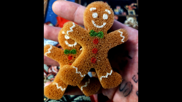 Super Sponge Gingerbread Men Cookies (4) by Murphy's Magic Supplies, Inc.