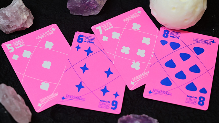 Moon (Pink) Playing Cards by Murphy's Magic Supplies, Inc.