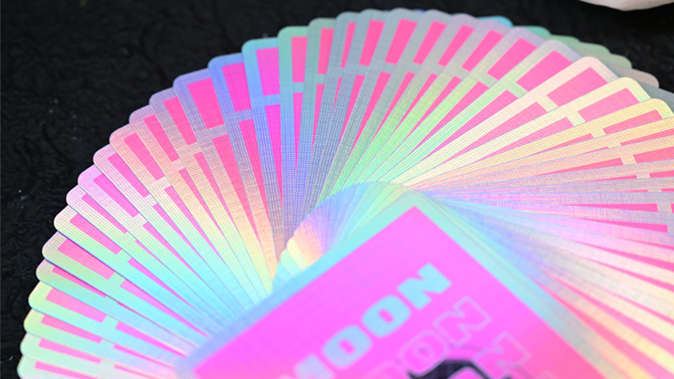 Moon (Pink Holo) Playing Cards by Murphy's Magic Supplies, Inc.