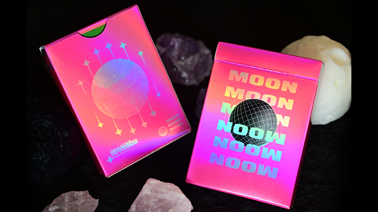Moon (Pink Holo) Playing Cards by Murphy's Magic Supplies, Inc.