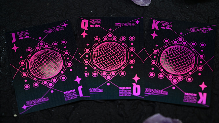 Moon (Black Holo) Playing Cards by Murphy's Magic Supplies, Inc.