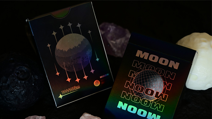 Moon (Black Holo) Playing Cards by Murphy's Magic Supplies, Inc.