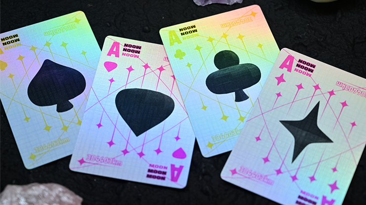 Moon (White Holo) Playing Cards by Murphy's Magic Supplies, Inc.