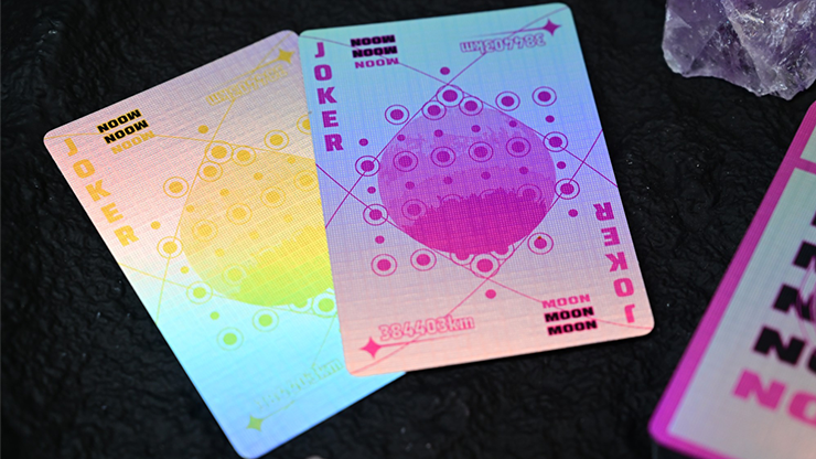 Moon (White Holo) Playing Cards by Murphy's Magic Supplies, Inc.