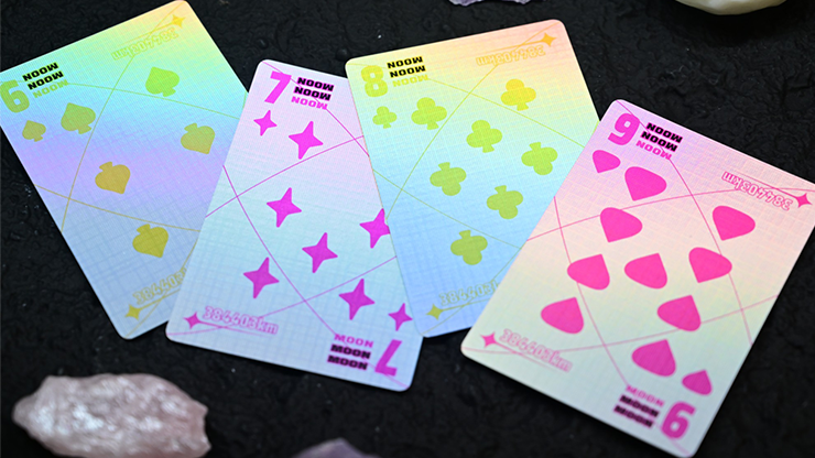 Moon (White Holo) Playing Cards by Murphy's Magic Supplies, Inc.