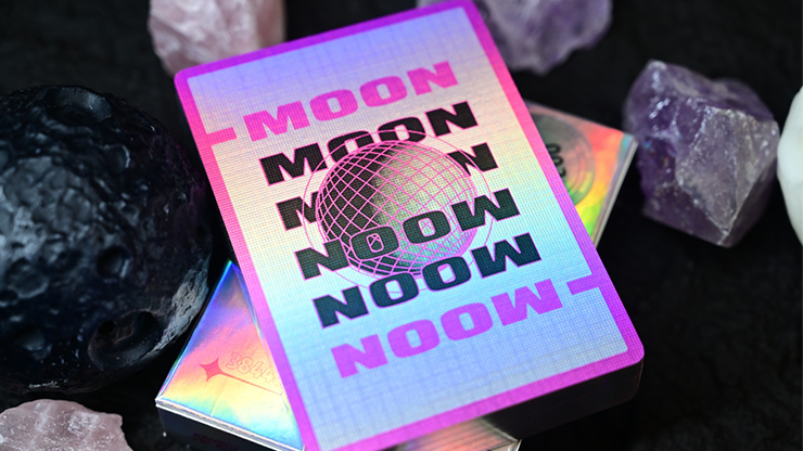 Moon (White Holo) Playing Cards by Murphy's Magic Supplies, Inc.
