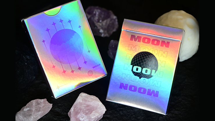 Moon (White Holo) Playing Cards by Murphy's Magic Supplies, Inc.