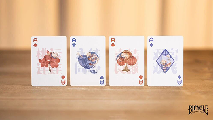 Bicycle Mascot (Tiger Sniffs the Rose) Playing Cards by Murphy's Magic Supplies, Inc.