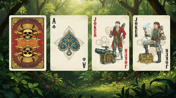 Skeleton Pirates Playing Cards by Murphy's Magic Supplies, Inc.
