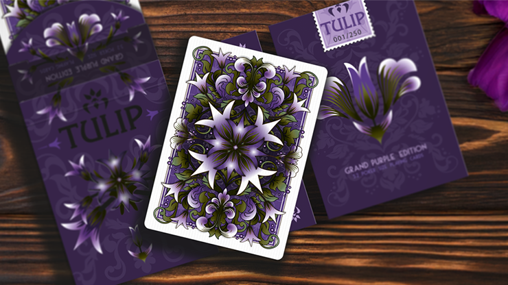 Grand Tulip Purple Playing Cards by Dutch Card House Company by Murphy's Magic Supplies, Inc.