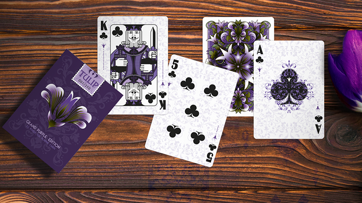 Grand Tulip Purple Playing Cards by Dutch Card House Company by Murphy's Magic Supplies, Inc.