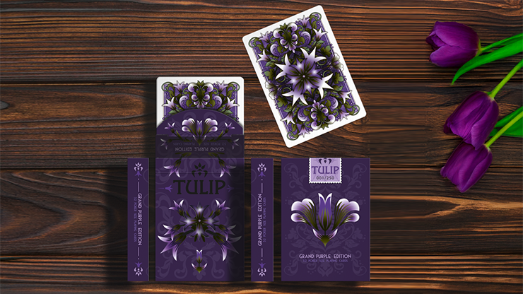Grand Tulip Purple Playing Cards by Dutch Card House Company by Murphy's Magic Supplies, Inc.