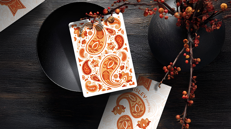 Paisley Ton sur Ton Poudre Orange workers Deck by Murphy's Magic Supplies, Inc.