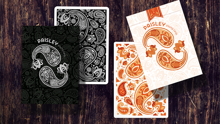 Paisley Ton sur Ton Poudre Orange workers Deck by Murphy's Magic Supplies, Inc.