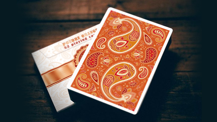 Paisley Ton sur Ton Poudre Orange Foil Designer's Choice by Murphy's Magic Supplies, Inc.