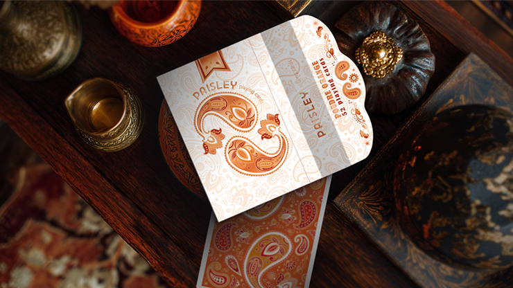 Paisley Ton sur Ton Poudre Orange Foil Designer's Choice by Murphy's Magic Supplies, Inc.