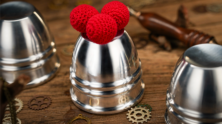 Aluminum Alloy Cups and Balls Set by TCC Magic by Murphy's Magic Supplies, Inc.