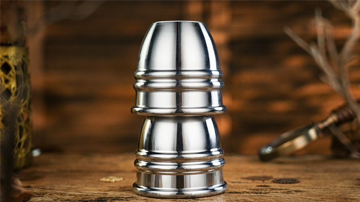 Aluminum Alloy Cups and Balls Matching Solid Cup by TCC Magic by Murphy's Magic Supplies, Inc.