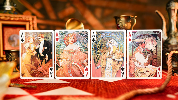 Mucha Standard Playing Cards by 52 MUSÉE by Murphy's Magic Supplies, Inc.