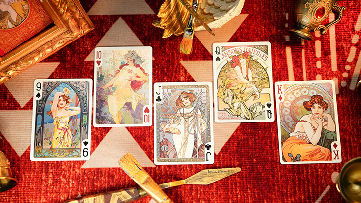 Mucha Standard Playing Cards by 52 MUSÉE by Murphy's Magic Supplies, Inc.
