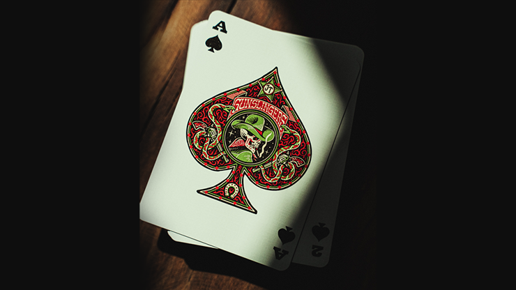Gunslingers Poker (Red) Playing Cards by Murphy's Magic Supplies, Inc.