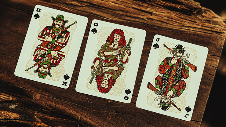 Gunslingers Poker (Red) Playing Cards by Murphy's Magic Supplies, Inc.