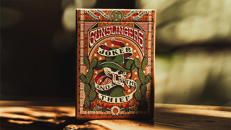 Gunslingers Poker (Red) Playing Cards by Murphy's Magic Supplies, Inc.