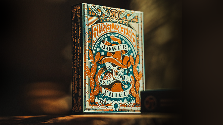 Gunslingers Poker (Blue) Playing Cards by Murphy's Magic Supplies, Inc.