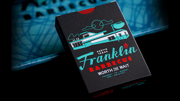 FRANKLIN BBQ RETRO BLACK PLAYING CARDS by Murphy's Magic Supplies, Inc.