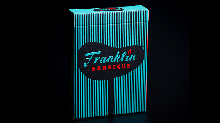 FRANKLIN BBQ RETRO BLACK PLAYING CARDS by Murphy's Magic Supplies, Inc.