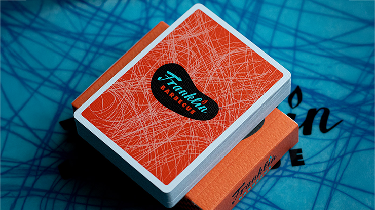 FRANKLIN BBQ CLASSIC ORANGE PLAYING CARDS by Murphy's Magic Supplies, Inc.