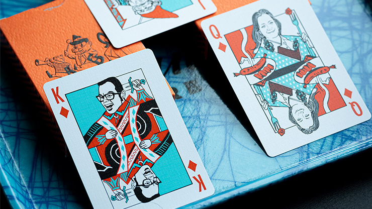 FRANKLIN BBQ CLASSIC ORANGE PLAYING CARDS by Murphy's Magic Supplies, Inc.