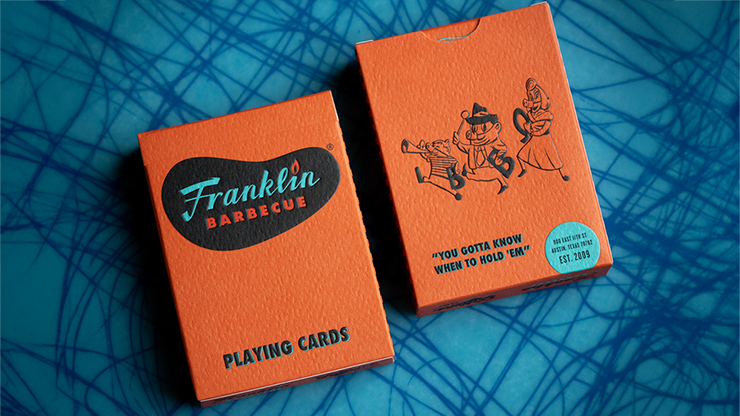 FRANKLIN BBQ CLASSIC ORANGE PLAYING CARDS by Murphy's Magic Supplies, Inc.