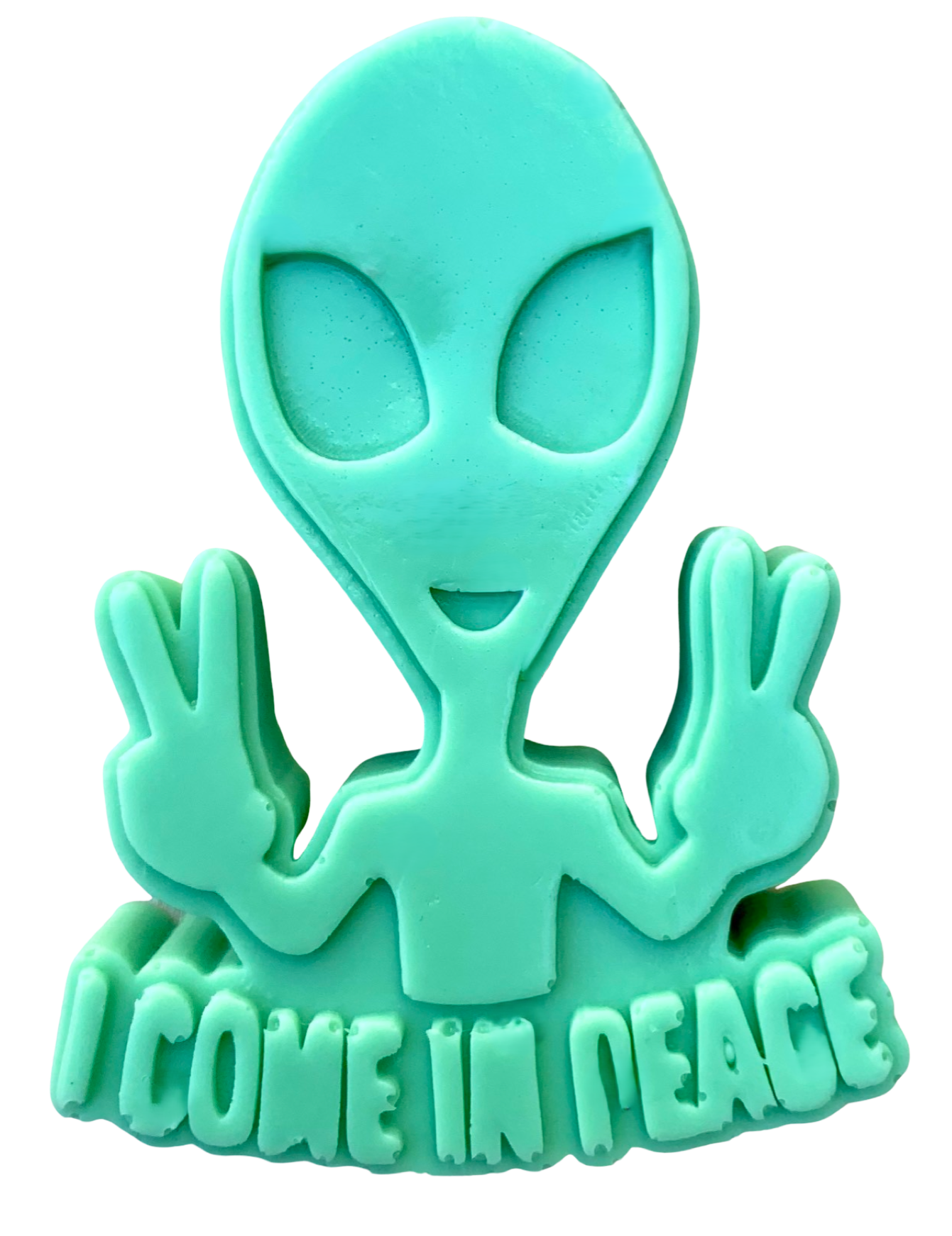 3D Large Alien  "I Come in Peace" Soap - Big Tim's Magic Emporium