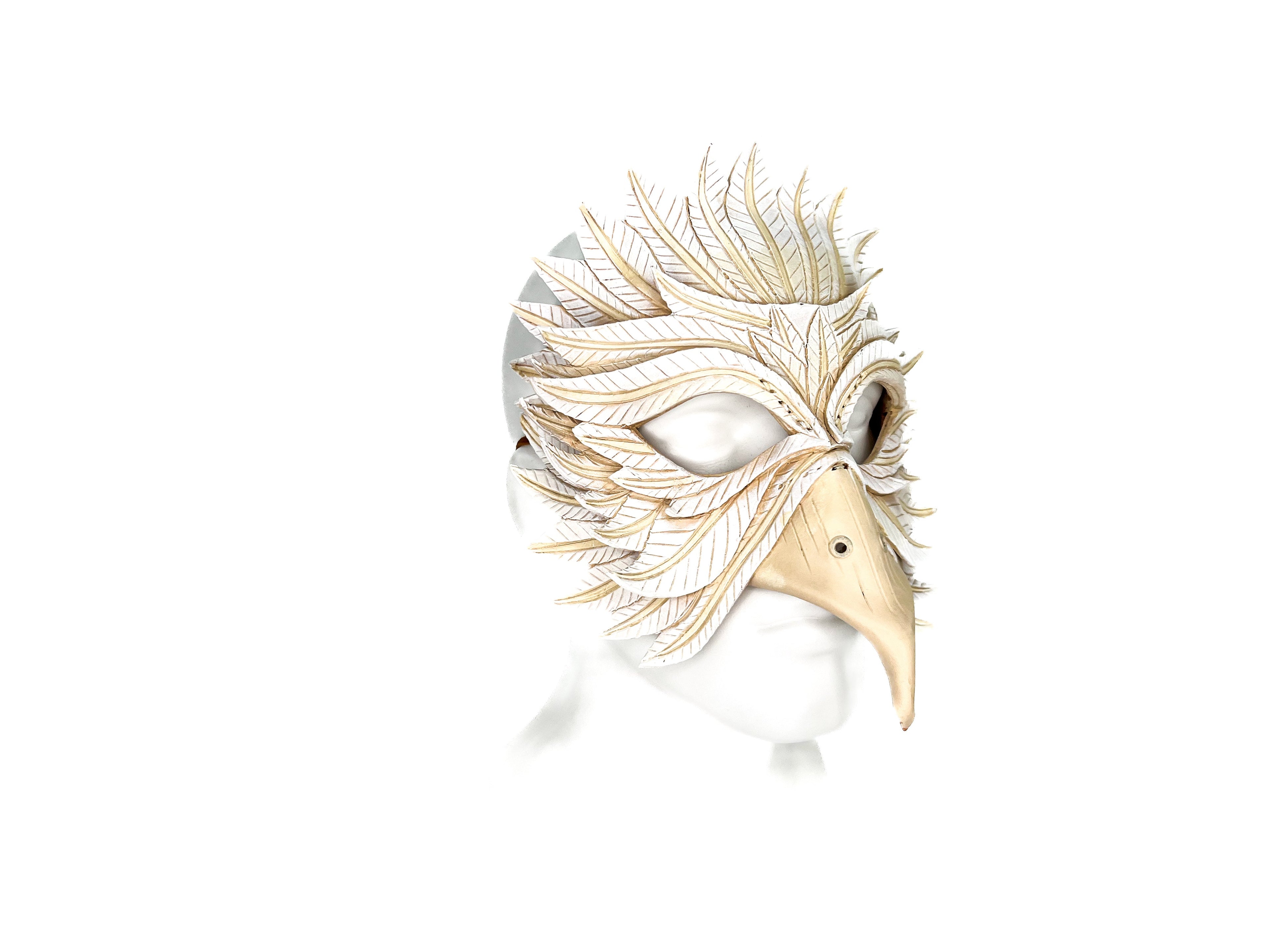 Dove Handmade Genuine Leather Mask by Rockwell Masks