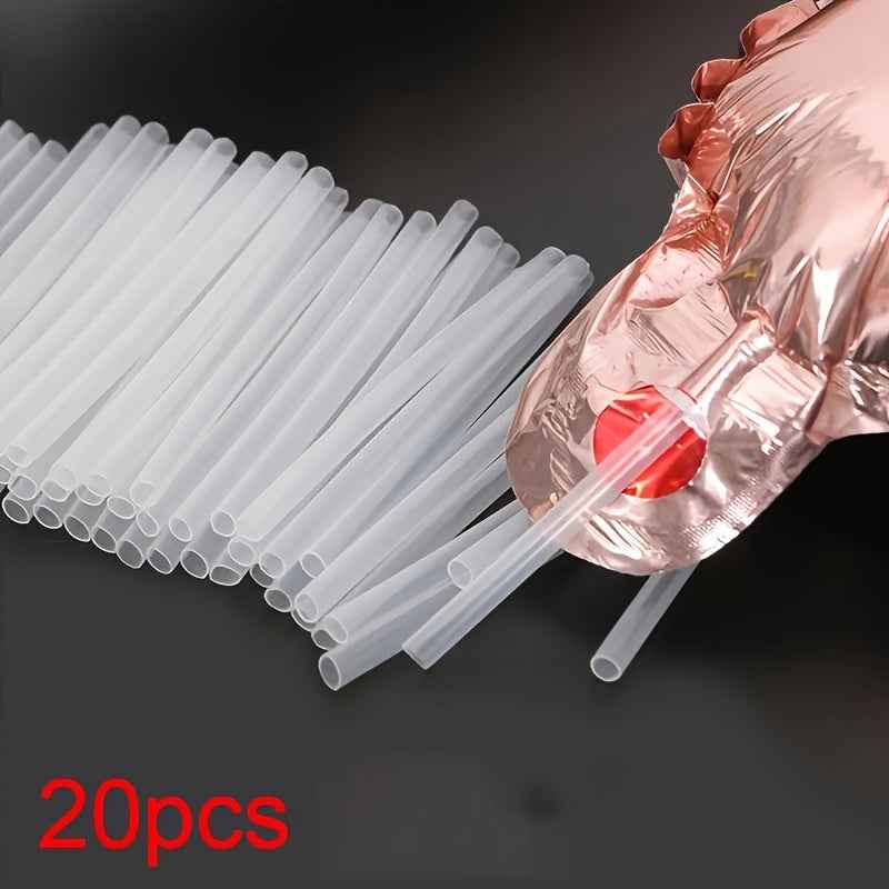 20/40 plastic balloon inflation straws - Universal holiday manual air pump tubing, suitable for aluminum foil balloons - Featherless wedding and party decoration accessories